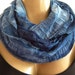 Smyrna Blue....Batiked...Flamenco..Necklace Scarf....Le dernier cri...