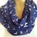 Mille Colombes...Cobalt blue...Necklace Scarf......Chiffon....Instant gratification...