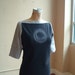 Circle Top Black with Grey Cotton Jersey