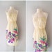 70s sundress / strappy floral cotton dress / Sunset Cruise dress