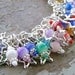 Reserved- Rainbow Stars and Stripes Charm Bracelet