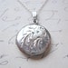 Circle Sterling Silver Vintage Locket CMC