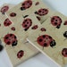 Red Ladybugs - Tile Coasters, Set of 4
