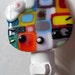 Hello Kitty Graffiti style colorful glass fused nightlight