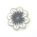 Polymer Clay Cane Millefiori Flower Cane In Pearl And Silver - Last one