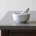 White Mortar Pestle