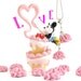 The Bakers Necklace "Happy Birthday cake" minnie mouse bake a cake Necklace with frosting charms for girls birthday party favors