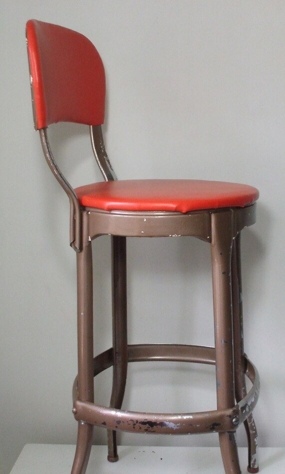 Vintage Metal Stool by 2BoredBunnies on Etsy