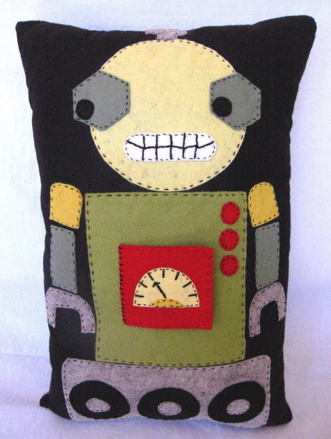 DIY Unique Robot Pillow Pattern