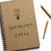 Nefarious Ideas hand stamped spiral notebook journal