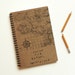 LAST ONE - Plans For Global Domination Handstamped Spiral Journal