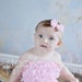 You Pick Size. Chicaboo Pink Ruffled lace petti romper / bloomer. Sizes for ages newborn to 4/5 years. More Colors available