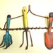 Vintage Garden Tools Rustic Organizer Gardening Rake Shovel Fork