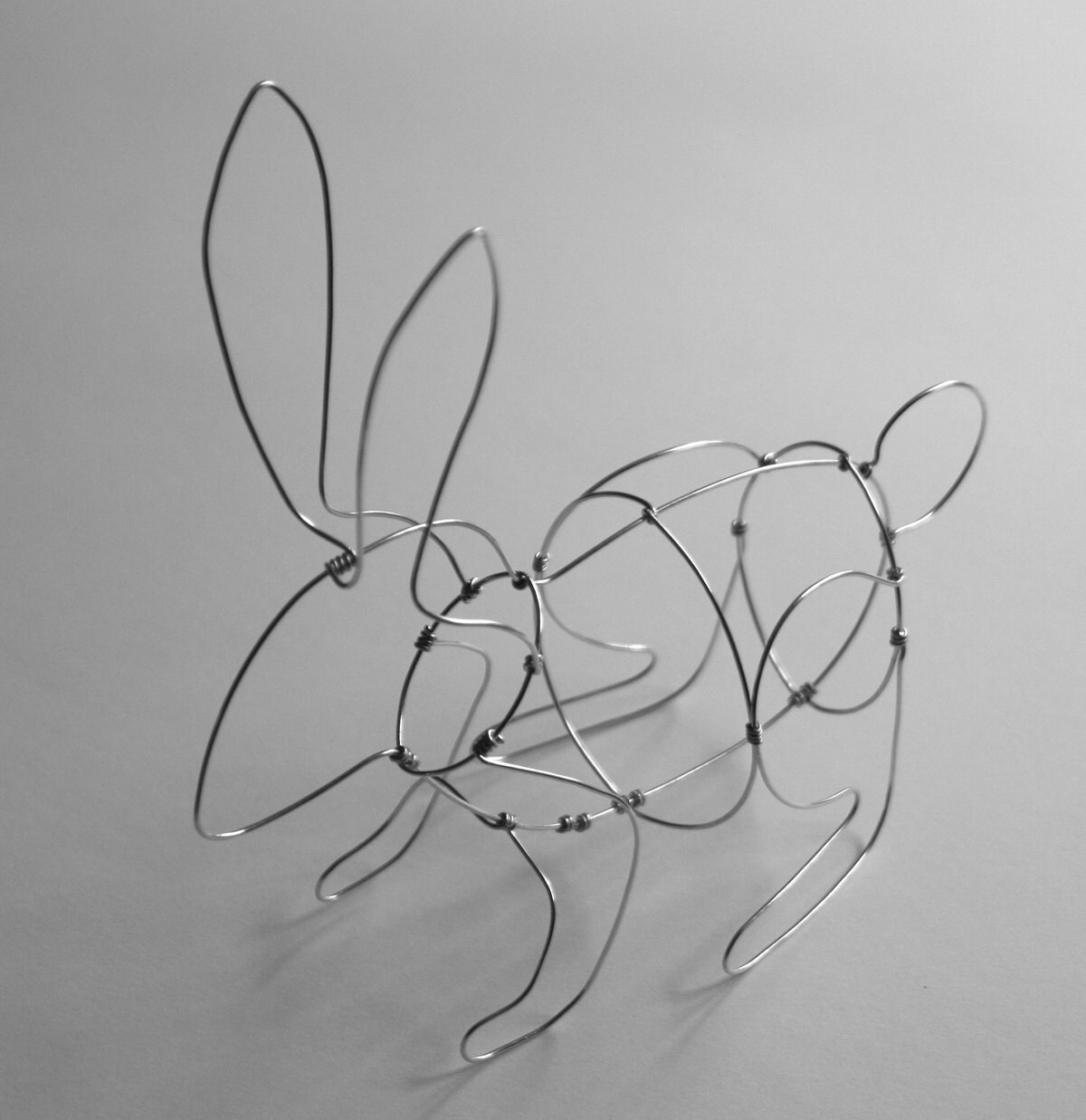 Rabbit Wire Sculpture