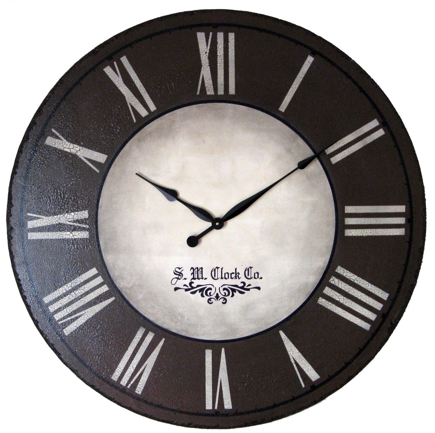 36 in Wellington Large Wall Clock antique style wood by Klocktime