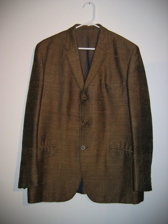 Men's 60's Sport Coat Jacket. Vintage 3 Button.