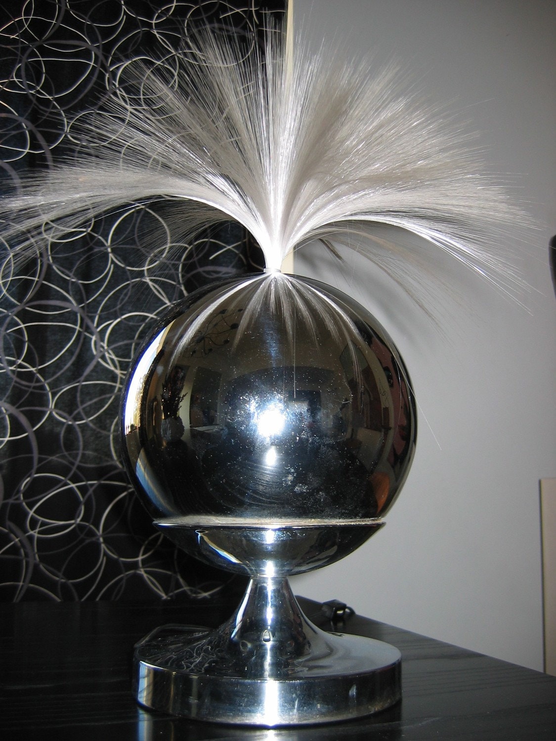 70's Fantasia LAMP. Vintage fiber optic rotating Lamp.