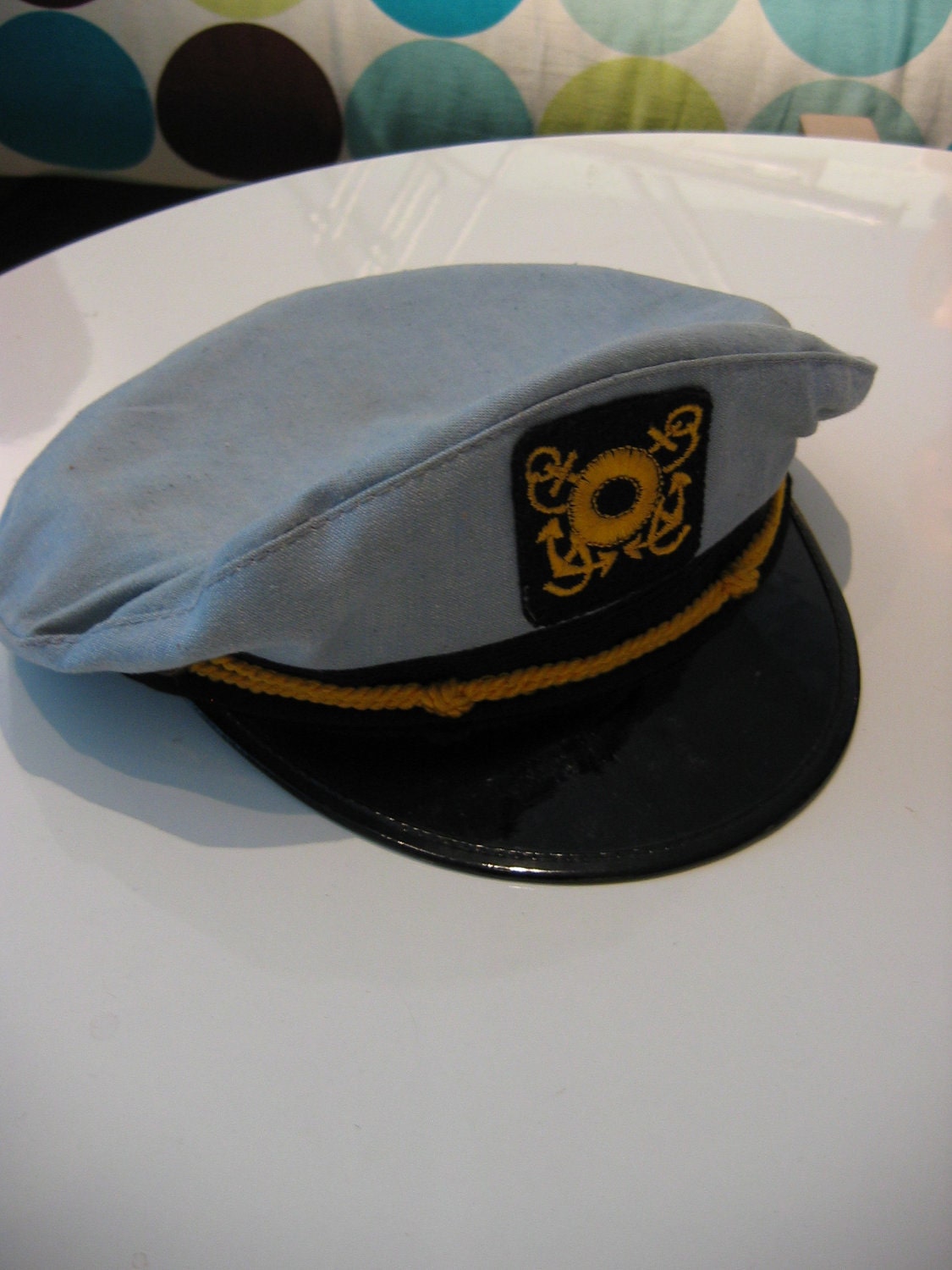 Vintage Sailing Cap Vintage hat. Nautical Sailor Captain