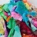 Fabric Scraps - 1 Pound Hand Dyed Organic Bamboo Velour