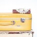 Vintage Stratolite Suitcase in Mustard Yellow