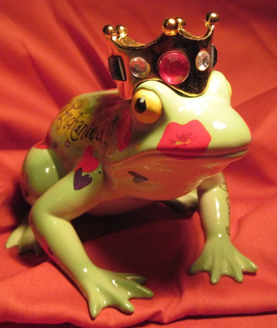 Frog Prince statue by silvermistfarm on Etsy