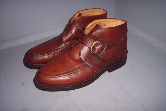 Vintage FLORSHEIM Ankle Boots Mens 9 1/2 Made by RubyChicBoutique