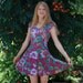 VIOLET HAZE 80s Mini Dress S Size 7