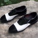 two tone black and white mens dress shoes