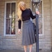Vintage 70s Holiday Dress S XS