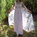 SALE - Vintage 70s Peignoir Set S PINK Embroidered Wedding Gift