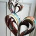 Recycled comic book hearts