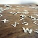 500 alphabet letters, French dictionary, book confetti