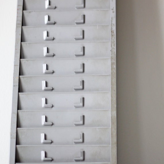 industrial metal time card rack