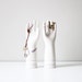 RESERVED industrial porcelain glove mold, set of 2