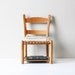 RESERVED vintage child wood slat chair / playroom furniture