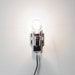 RESERVED deco chrome wall sconce / modern accent light / set of 2