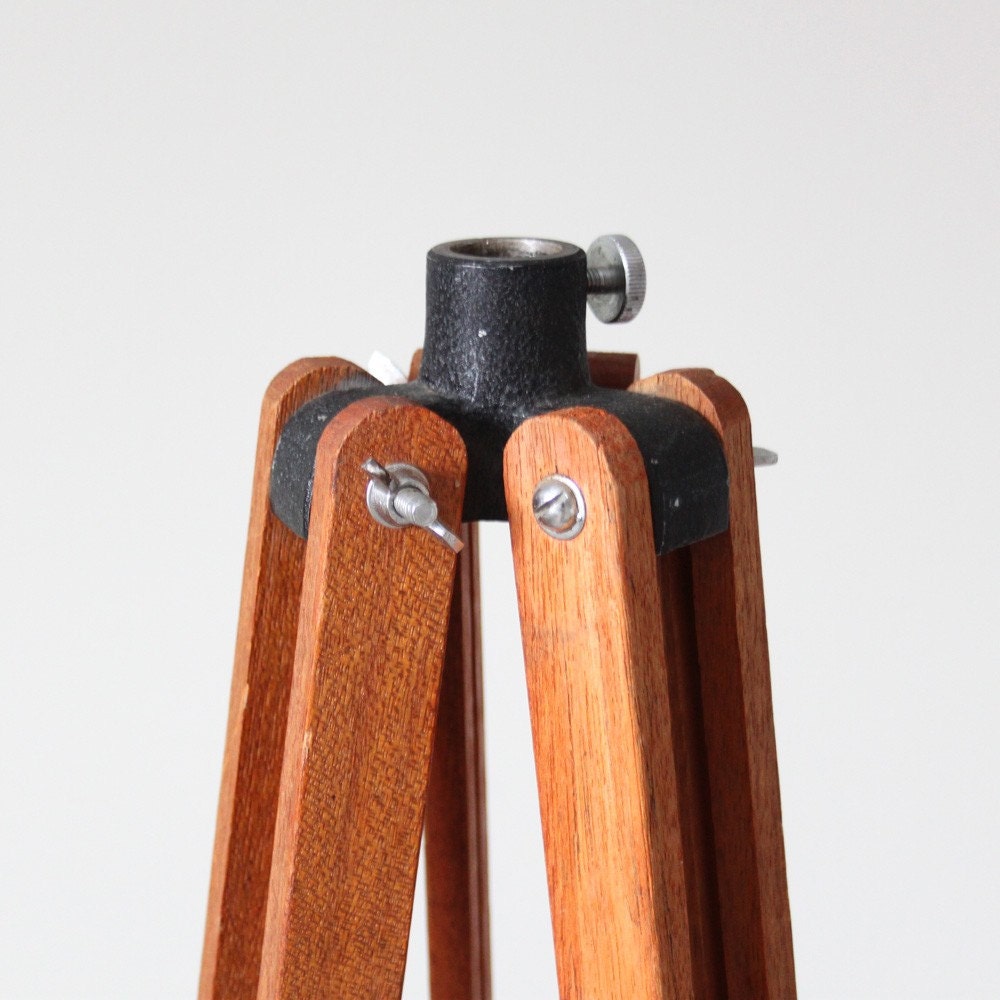 wooden telescope tripod by HRUSKAA on Etsy
