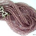 RESERVED Art Deco Czech Purple Glass Necklace with Rhinestone Clasp