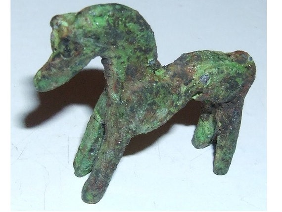 Ancient Metal Roman Horse Figurine