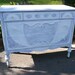Poppy Cottage Periwinkle Dresser and Mirror Vintage