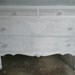 Dresser and Mirror Vintage Whitewash and Pale Grey