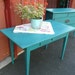 RESERVED Painted Farm Table .Poppy Cottage Vintage