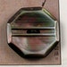 Vintage Shell Carved 8 sided Button - 1