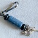 Flying Pig Zipper Pull - Blue n Black