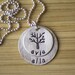 CUSTOM Hand Stamped Layered Discs Names Necklace with a Family Tree by Tag Youre It on Etsy