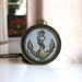 Hand Painted Necklace - Nautical Anchor Necklace, Pendant Art, Original Painting