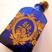 Cobalt Bottle with Gold Ornamentation