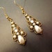 Pearl and Rhinestone Earrings Bridal Jewelry