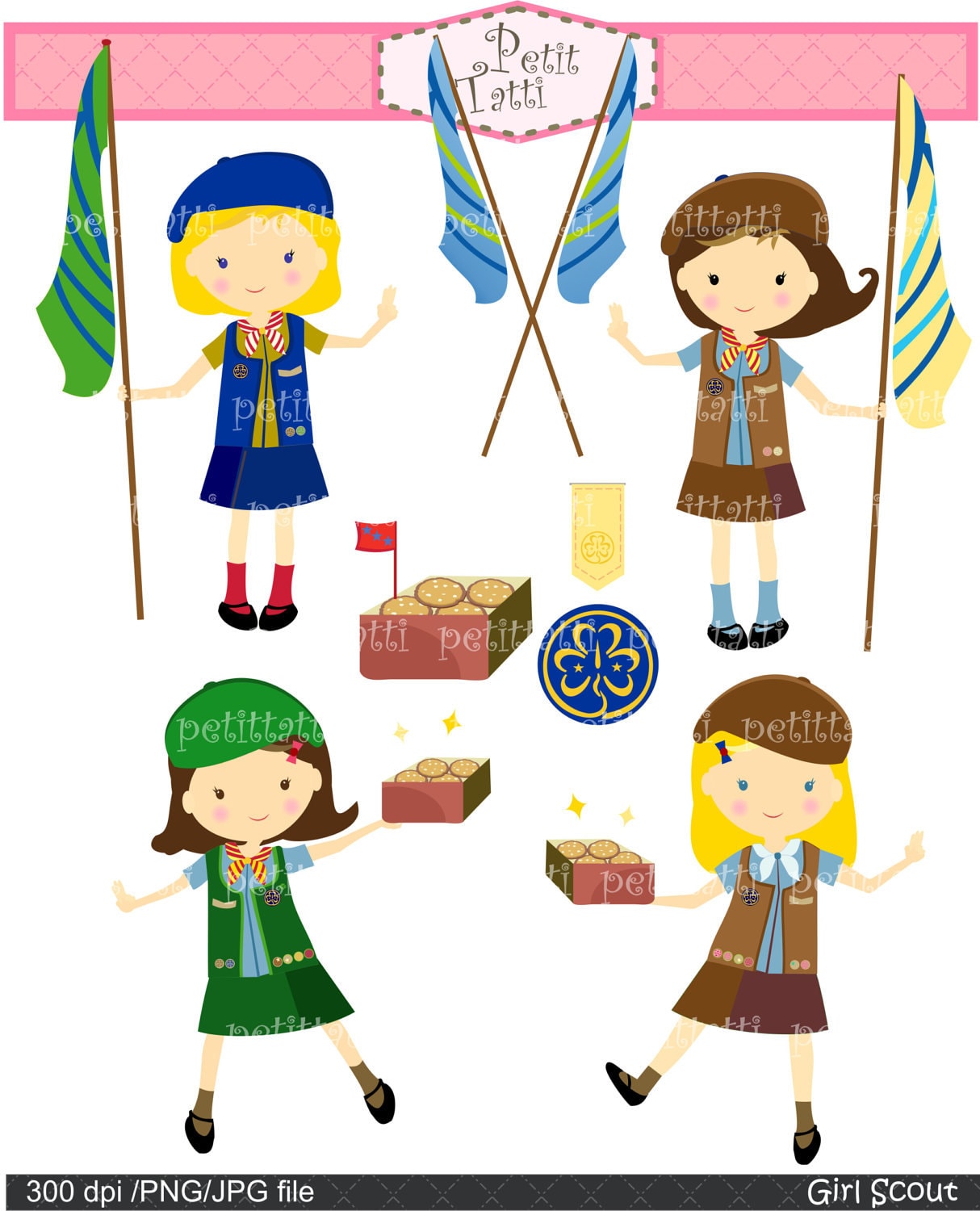 free girl scout camping clipart - photo #22