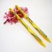 Acrylic Hair Sticks - Dot Yellow Sun - 6 1/8 inches No 34